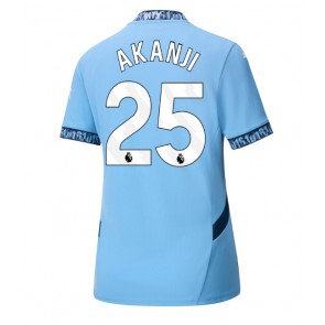 Manchester City Manuel Akanji #25 Domaci Dres za Ženska 2024-25 Kratak Rukavima